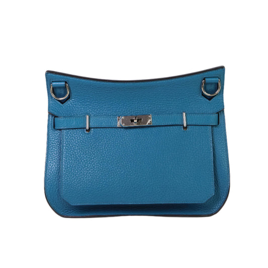 Hermes Jypsiere28 Blue Clemence PHW