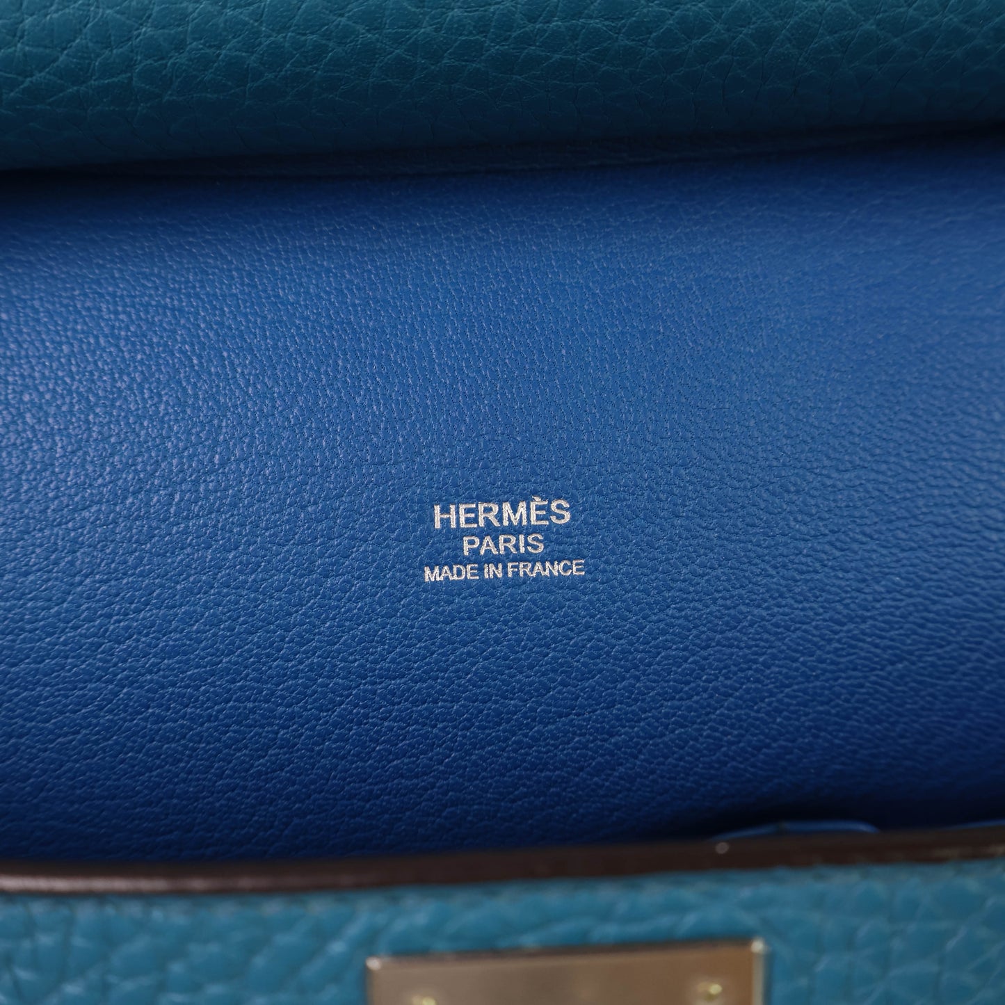 Hermes Jypsiere28 Blue Clemence PHW