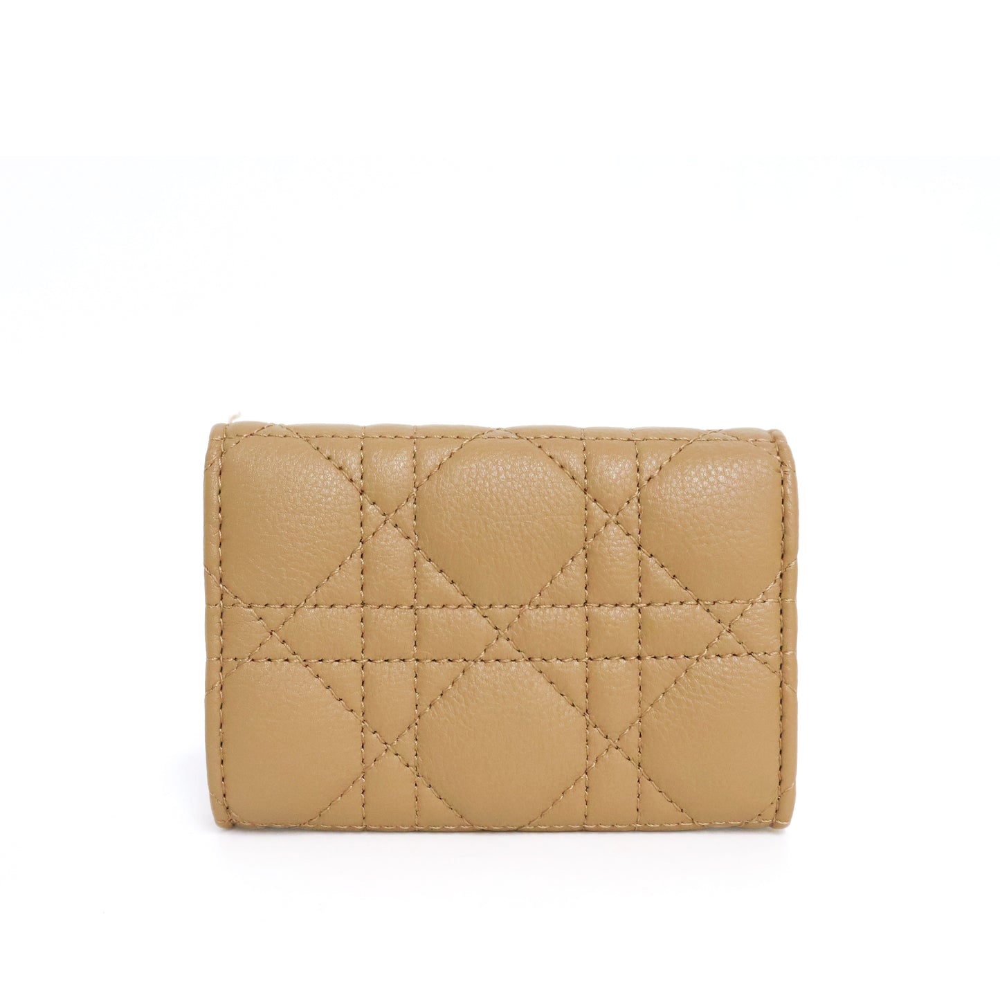 Christian Dior Caro Coin & Card Holder Caramel