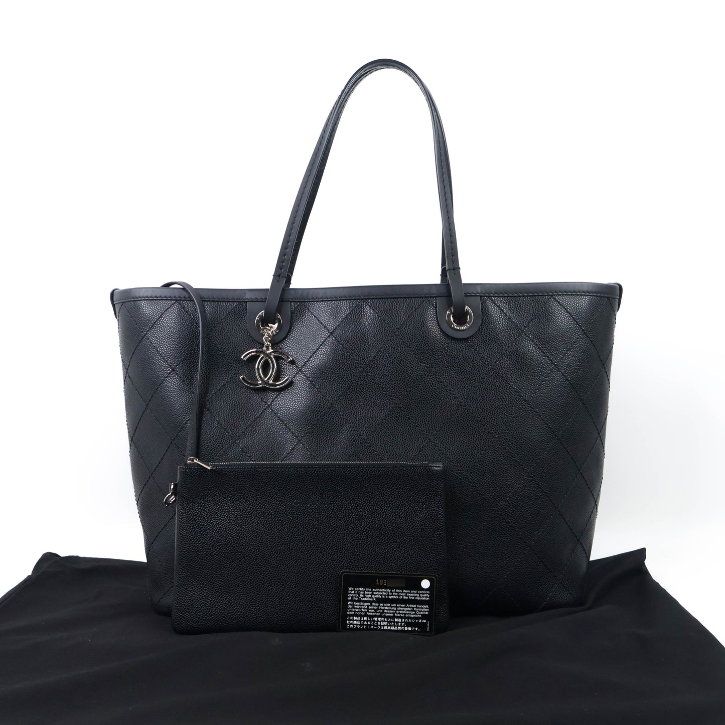 Chanel On The Road Tote Caviar