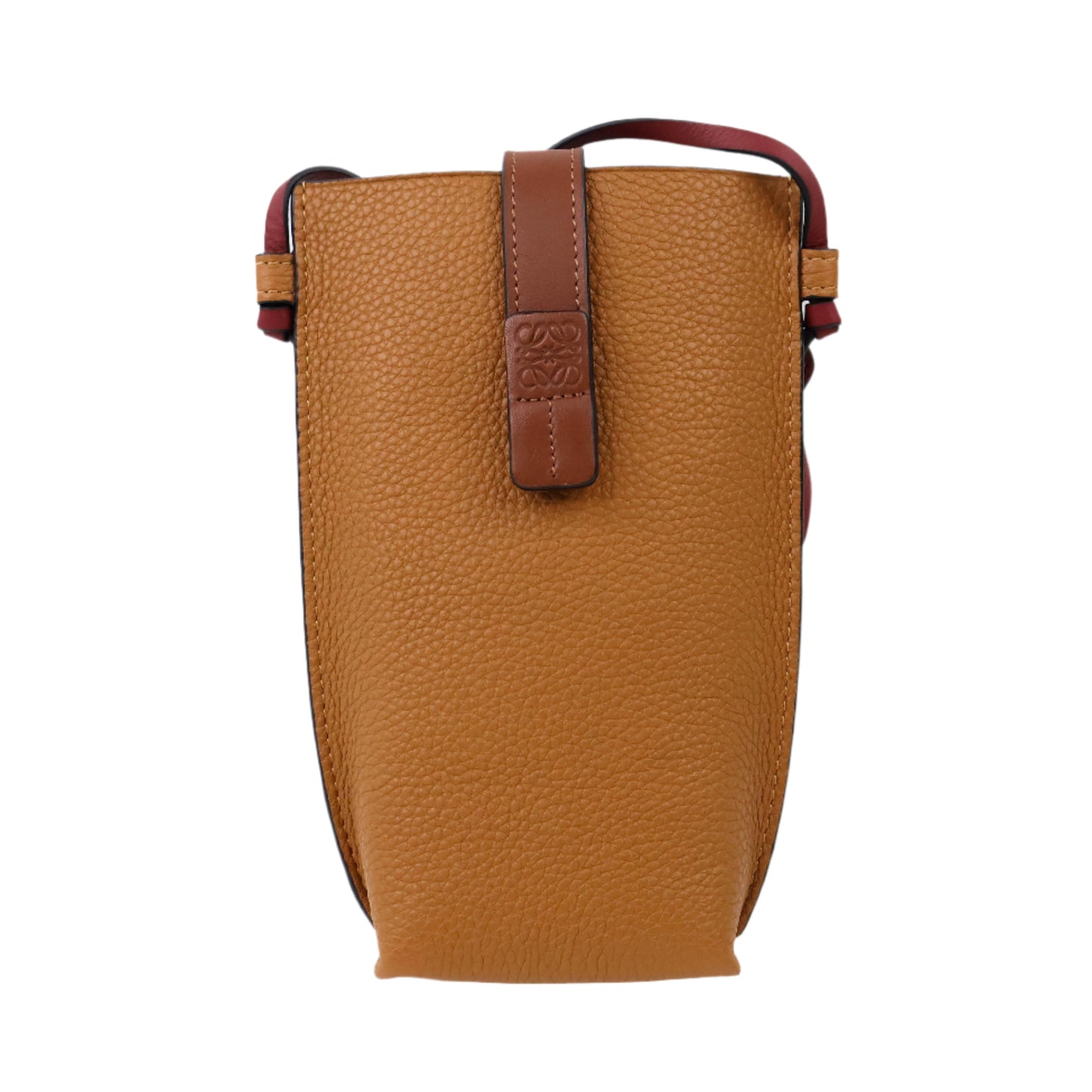 Loewe Phone Holder With Strap Brown