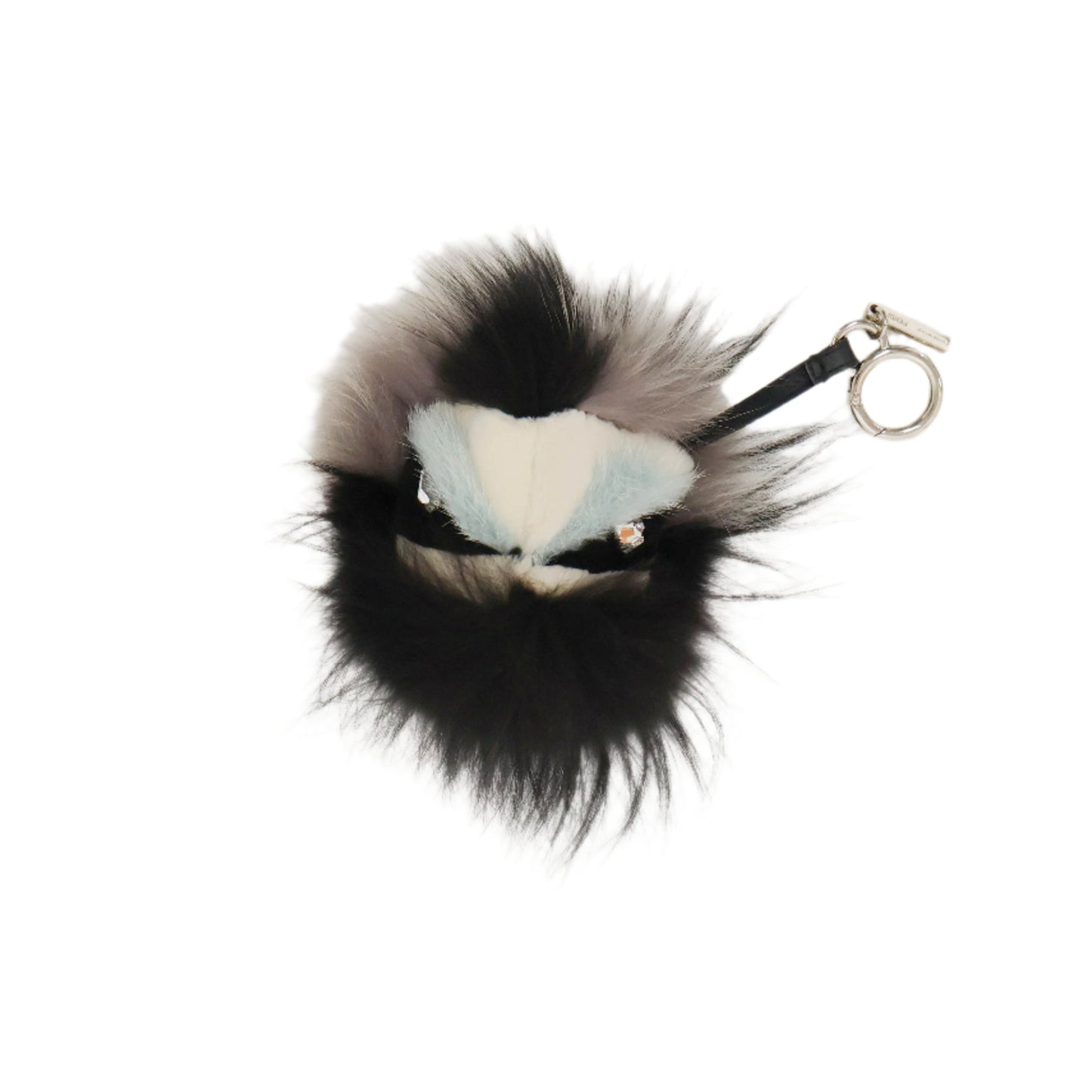 Fendi Monster Keyring Black/White/Blue