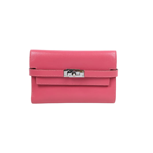 Hermes Kelly Wallet Medium Rose