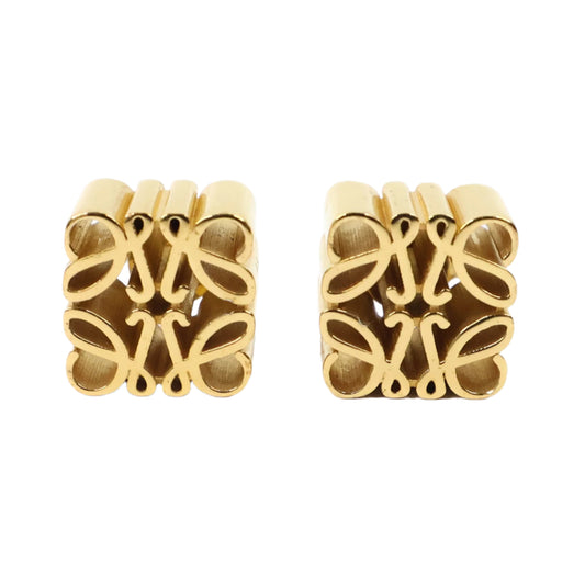 Loewe Earrings Anagram Stud Gold