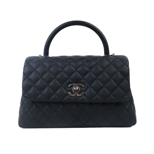 Chanel Coco Handle 11" Black Caviar