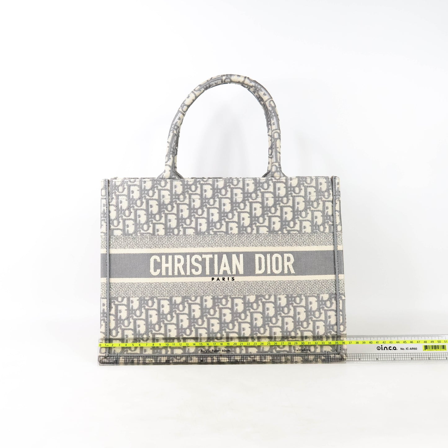 Christian Dior Book Tote Medium Oblique Grey