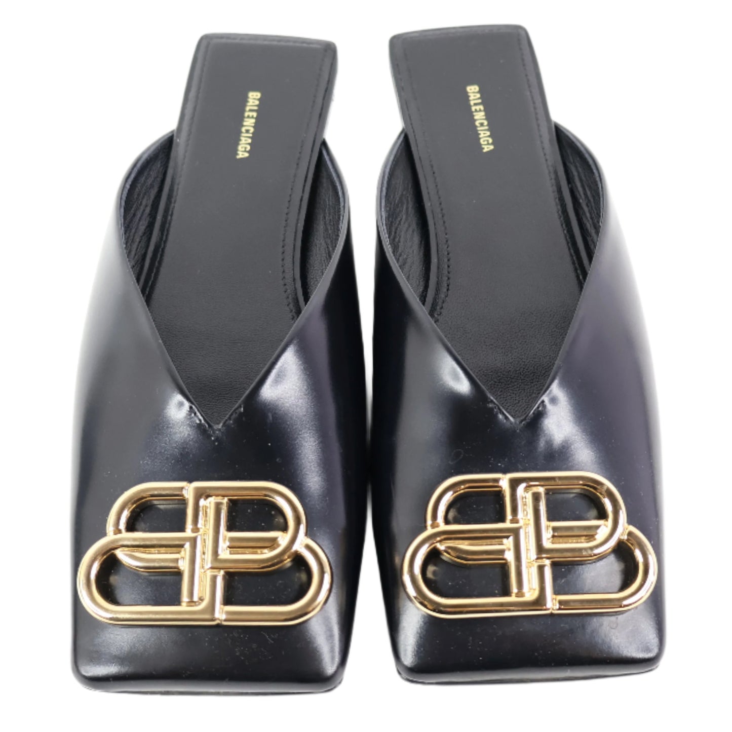 Balenciaga Sandals Black Big Logo 36