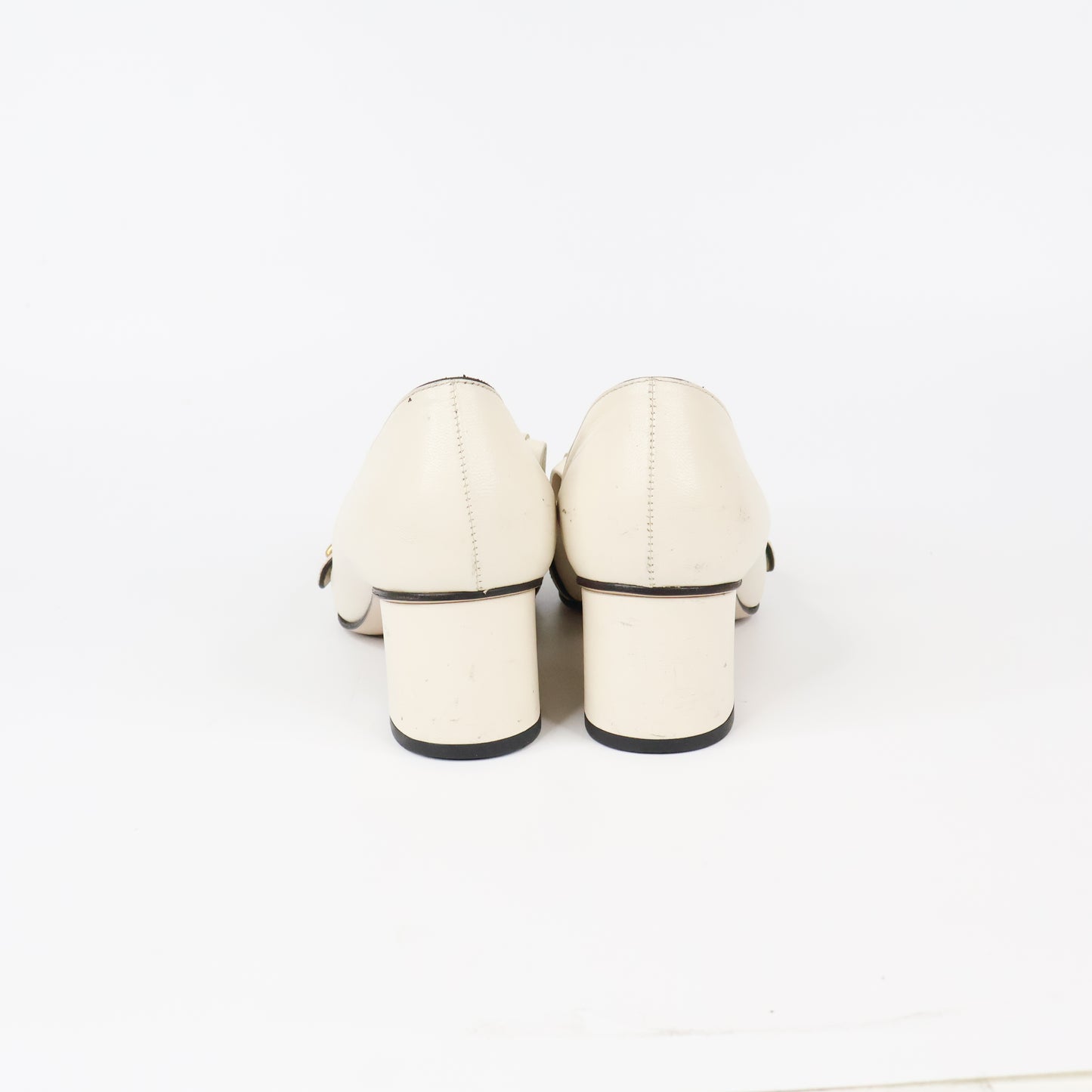 Gucci Loafers Pumps Marmont Fringe Ivory 36.5