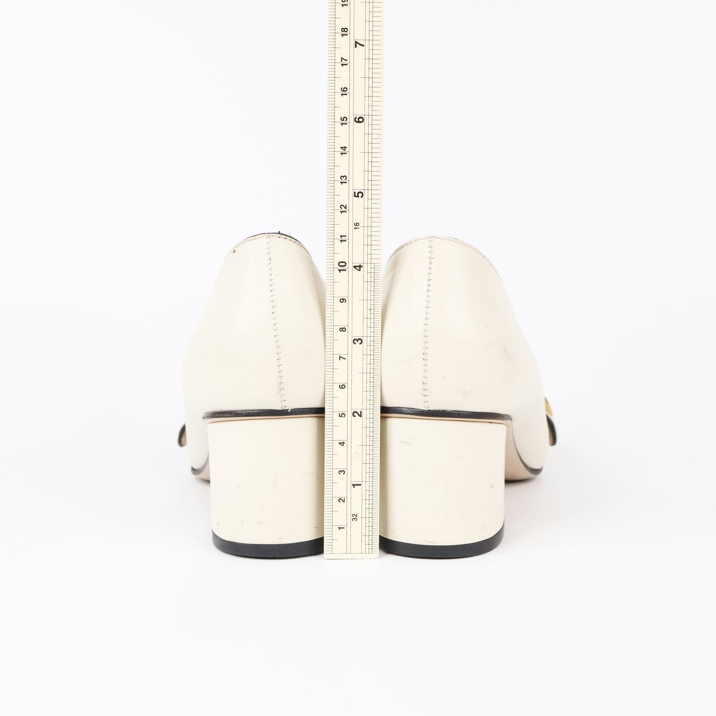 Gucci Loafers Pumps Marmont Fringe Ivory 36.5