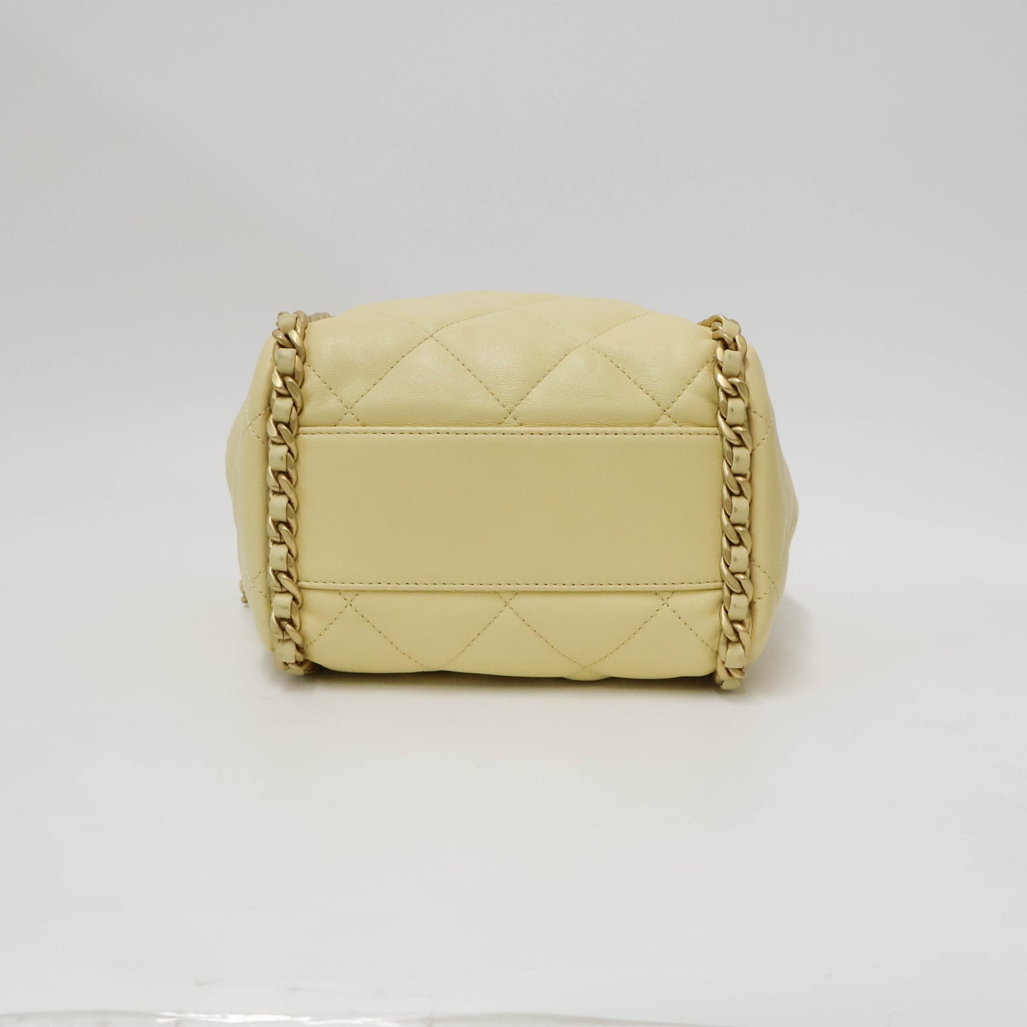 Chanel Bucket Bag Light Yellow GHW