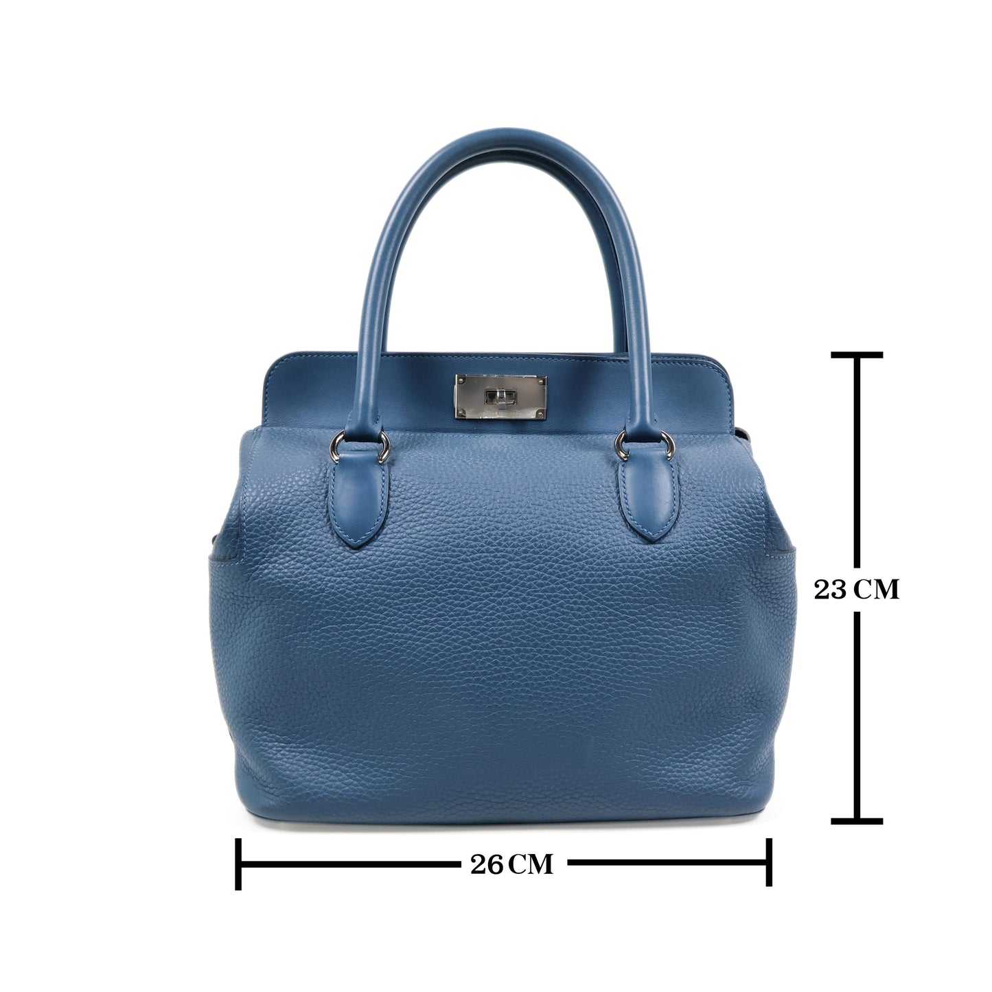 Hermes Toolbox26 Blue Colvert PHW Clemence Swift