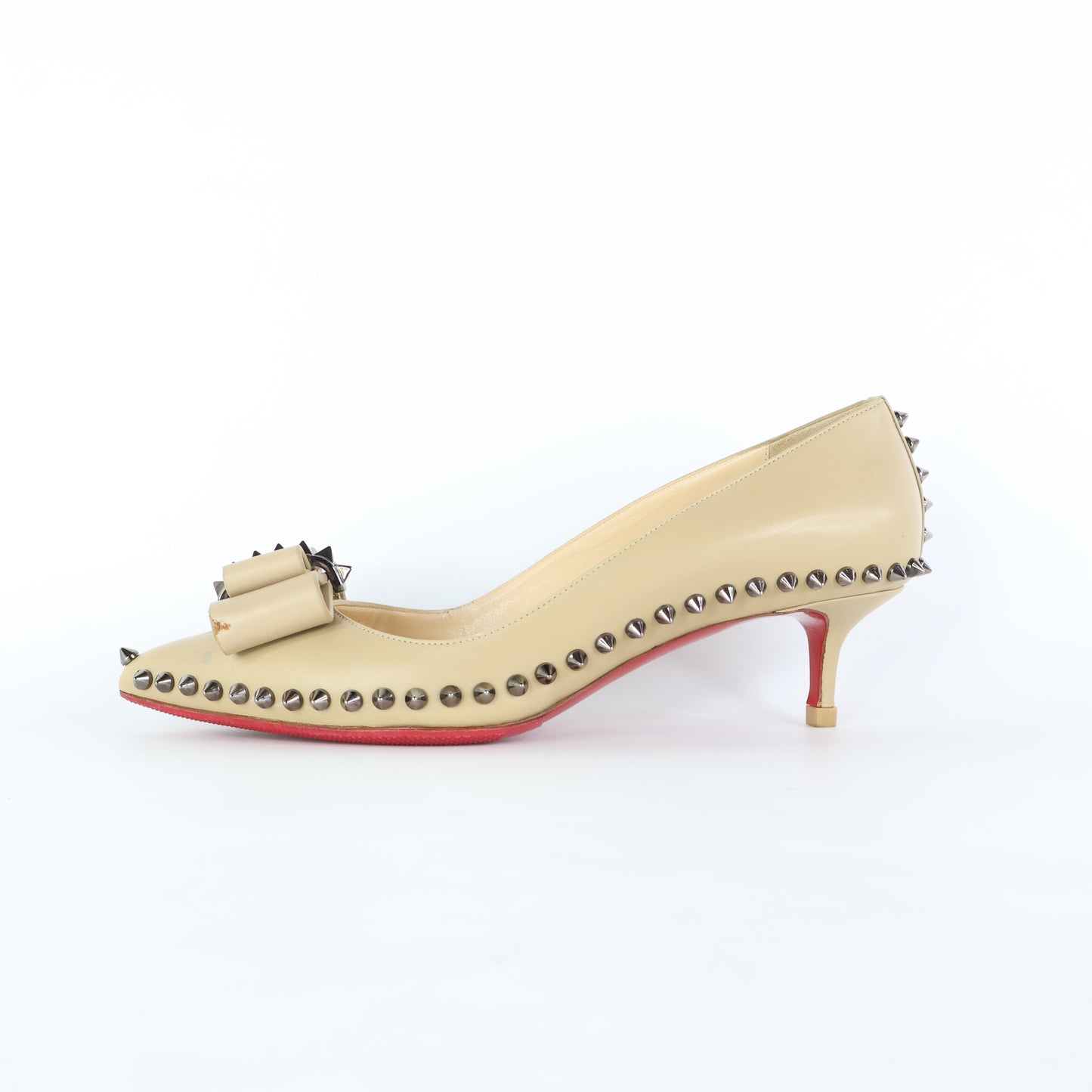 Christian Loubotin Pumps Beige Rockstud 39