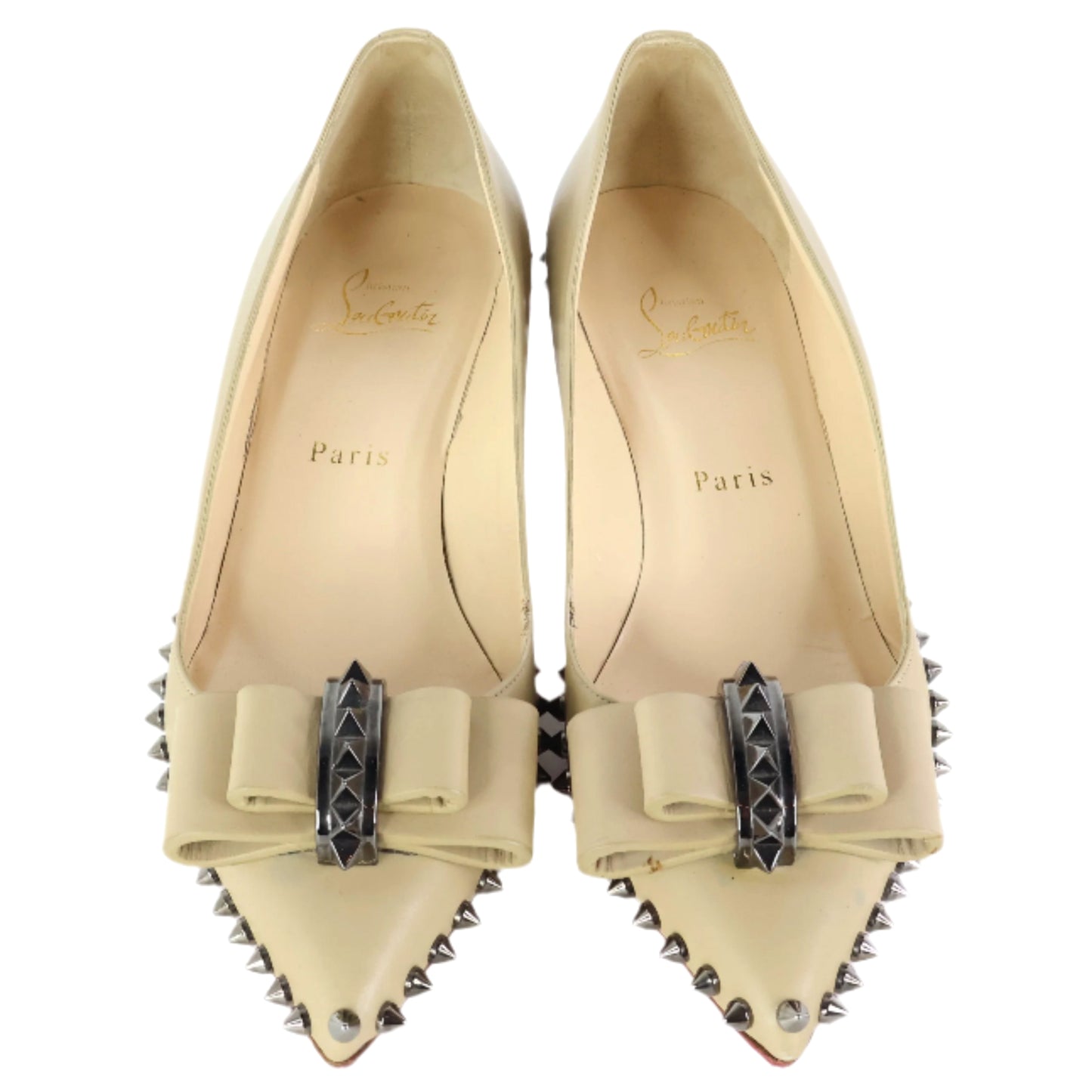 Christian Loubotin Pumps Beige Rockstud 39