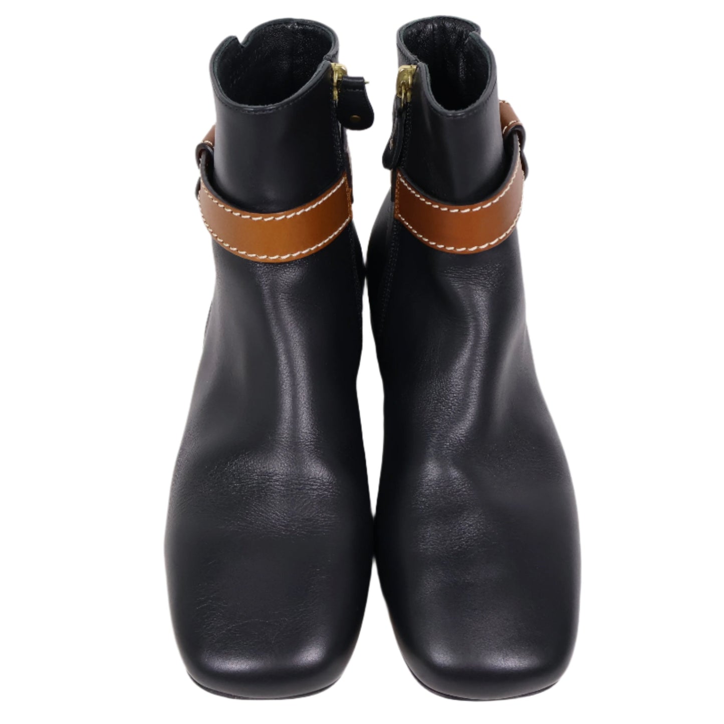 Loewe Gate Boots Topstitched Black