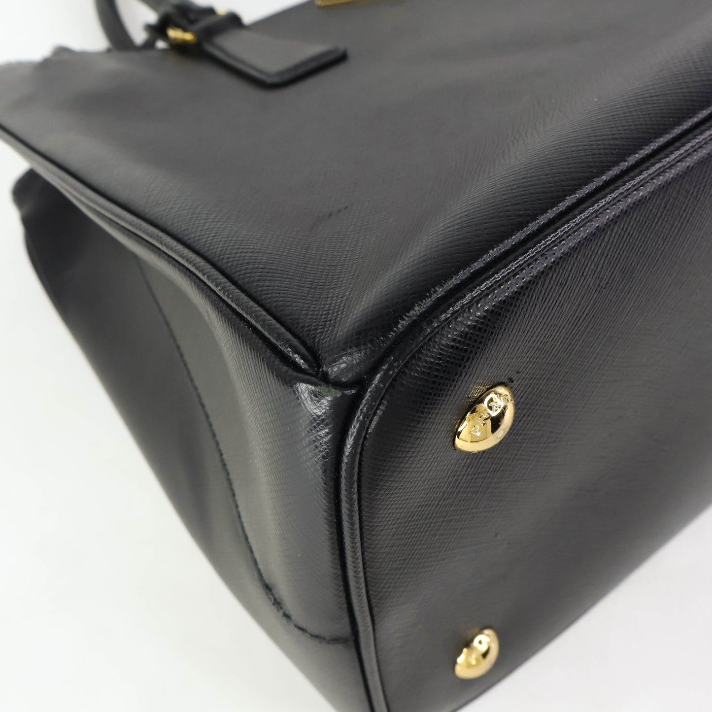 Prada Saffiano 33 Tote Black