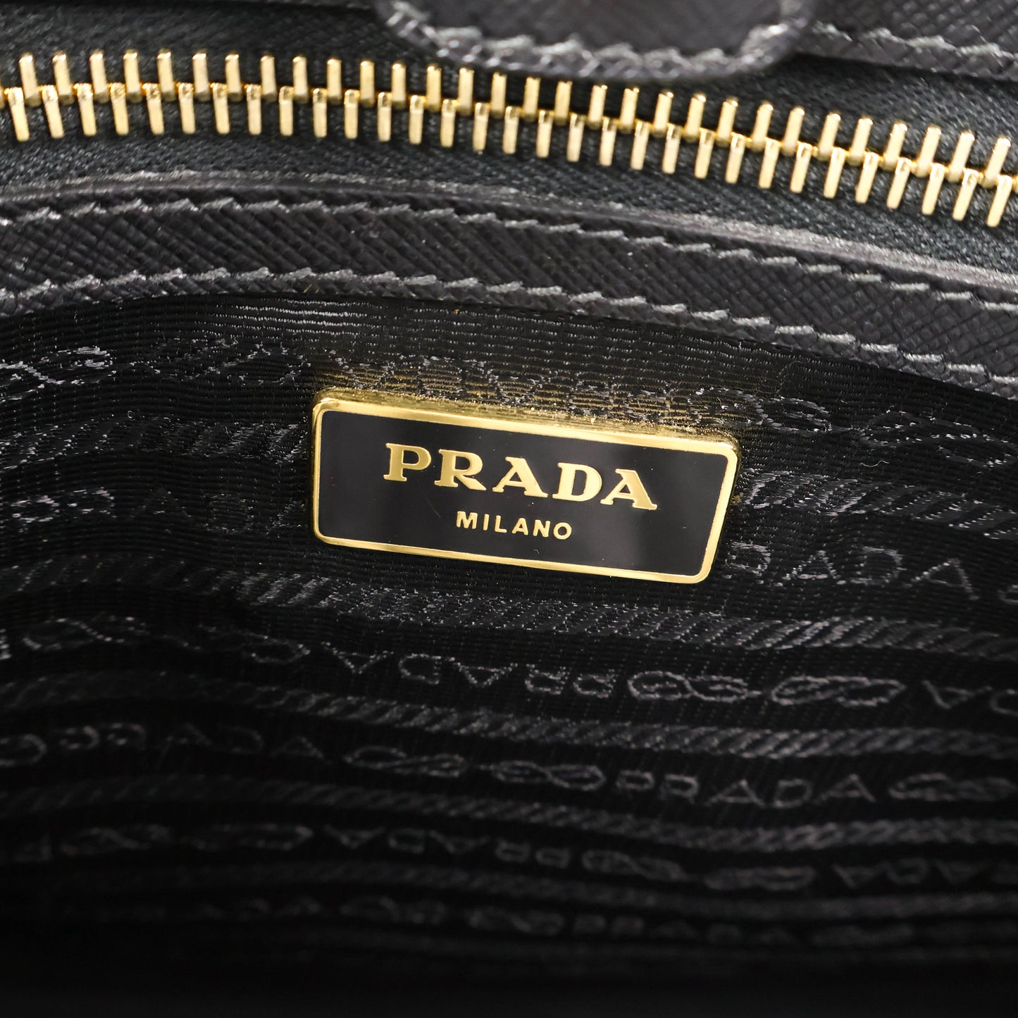 Prada Saffiano 33 Tote Black