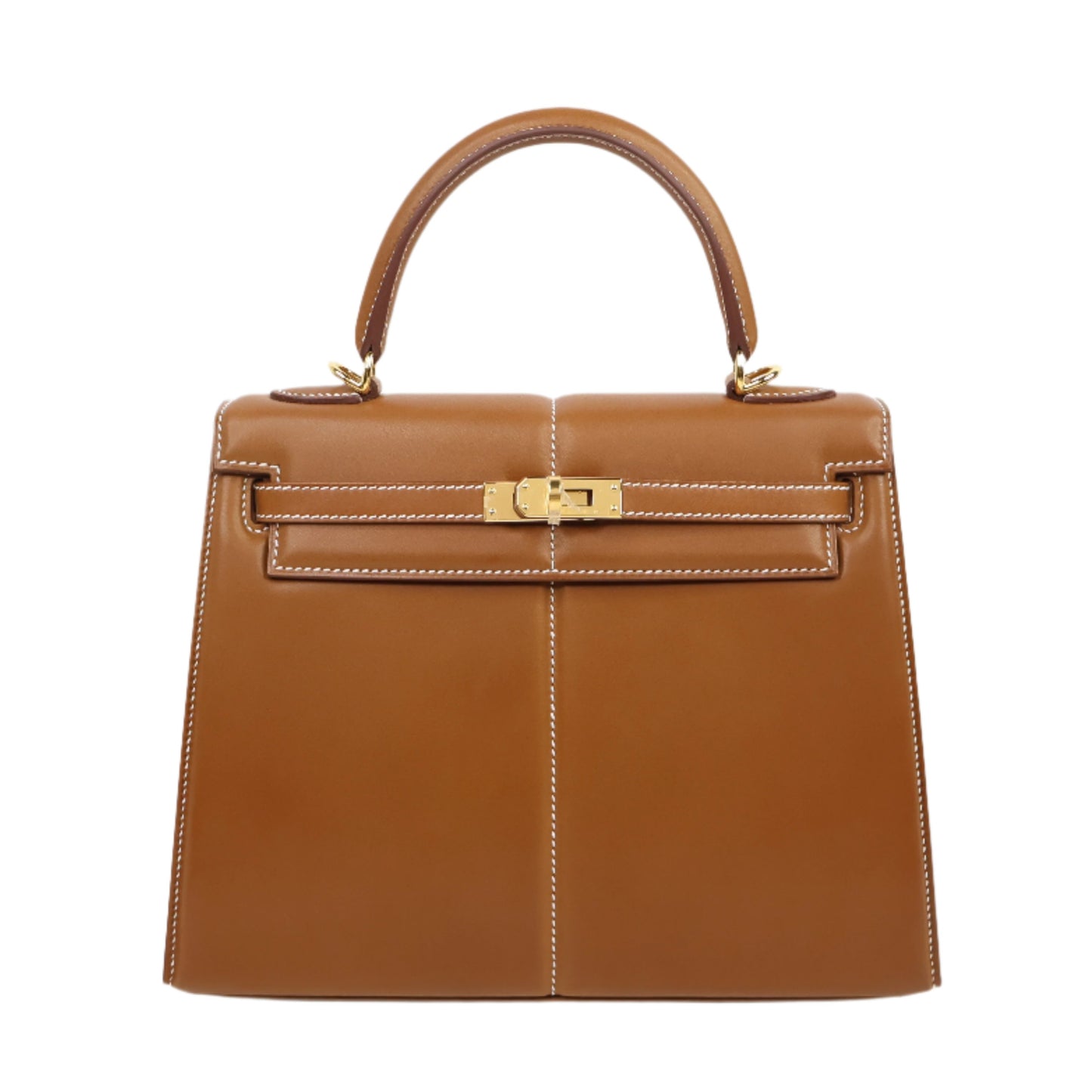 Hermes Kelly25 Pad Fauve Barenia Sellier GHW