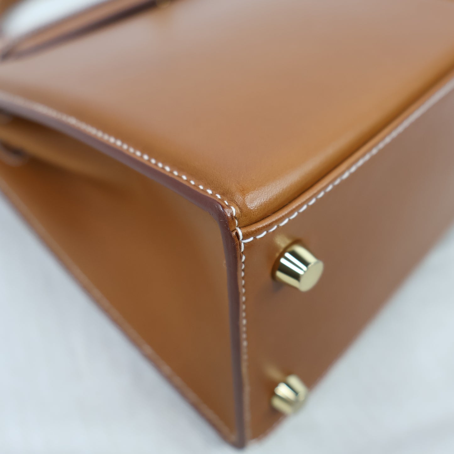 Hermes Kelly25 Pad Fauve Barenia Sellier GHW