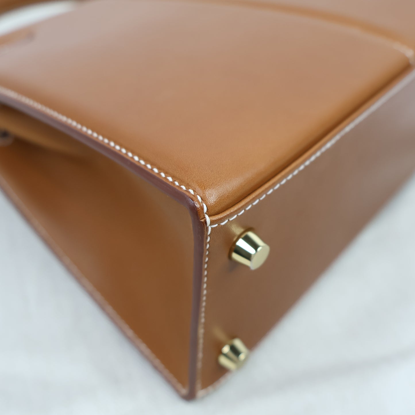 Hermes Kelly25 Pad Fauve Barenia Sellier GHW