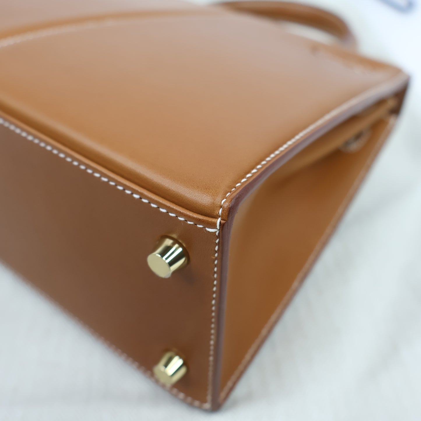 Hermes Kelly25 Pad Fauve Barenia Sellier GHW