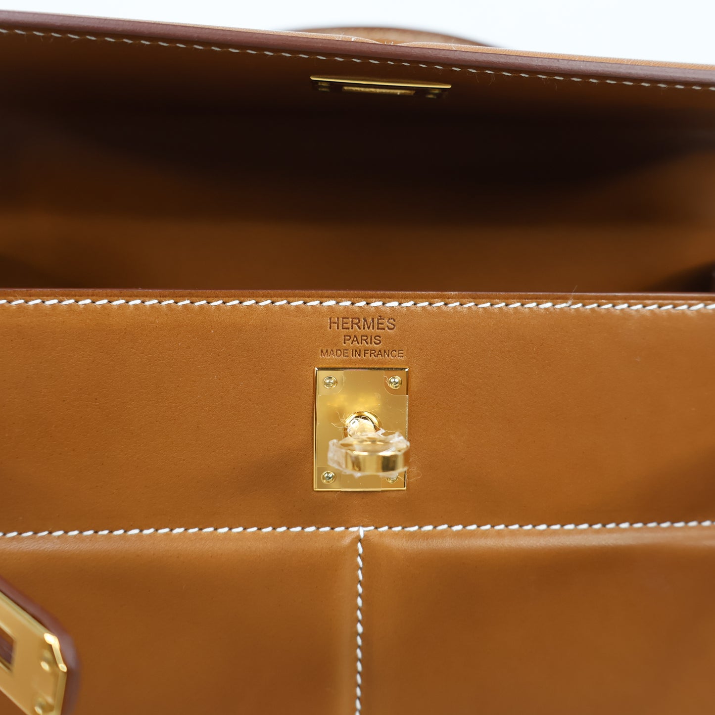 Hermes Kelly25 Pad Fauve Barenia Sellier GHW