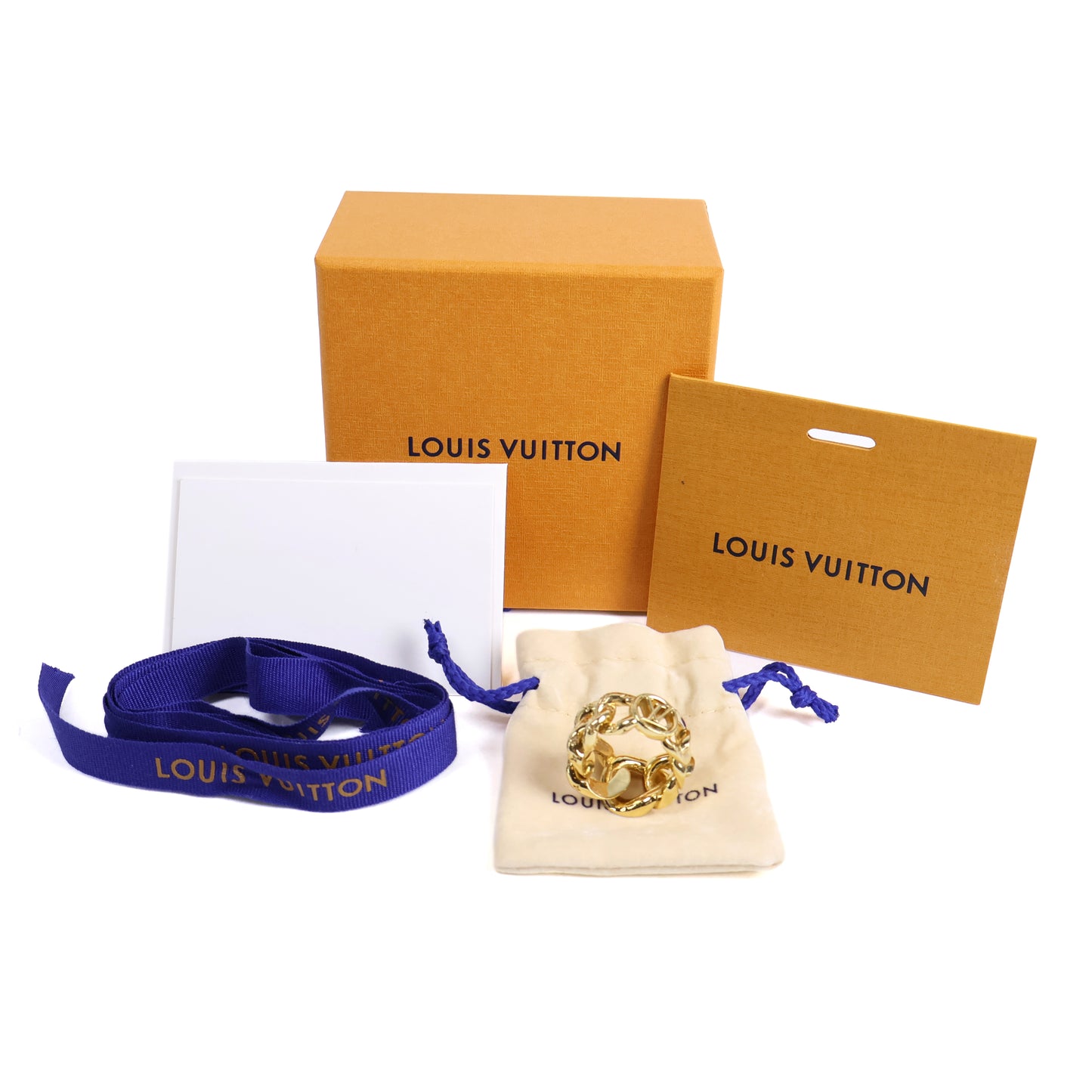 Louis Vuitton Chain Ring Gold