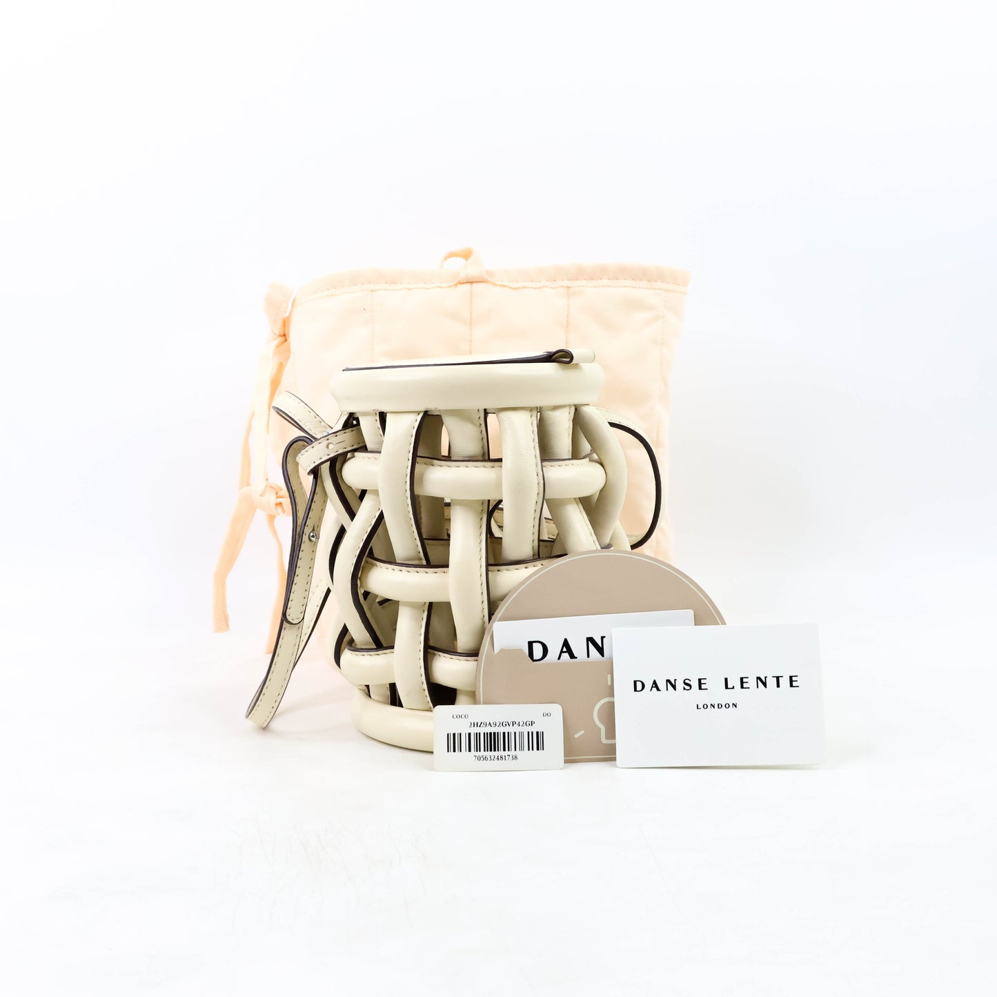 Danse Lente Coco Caged Bucket Bag Dove