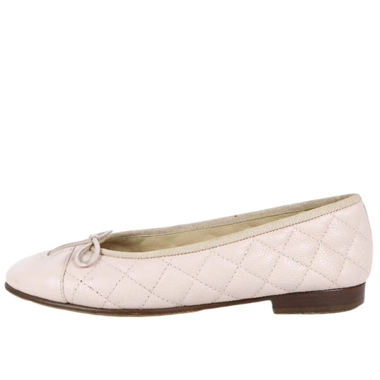 Chanel Flats Pink Caviar