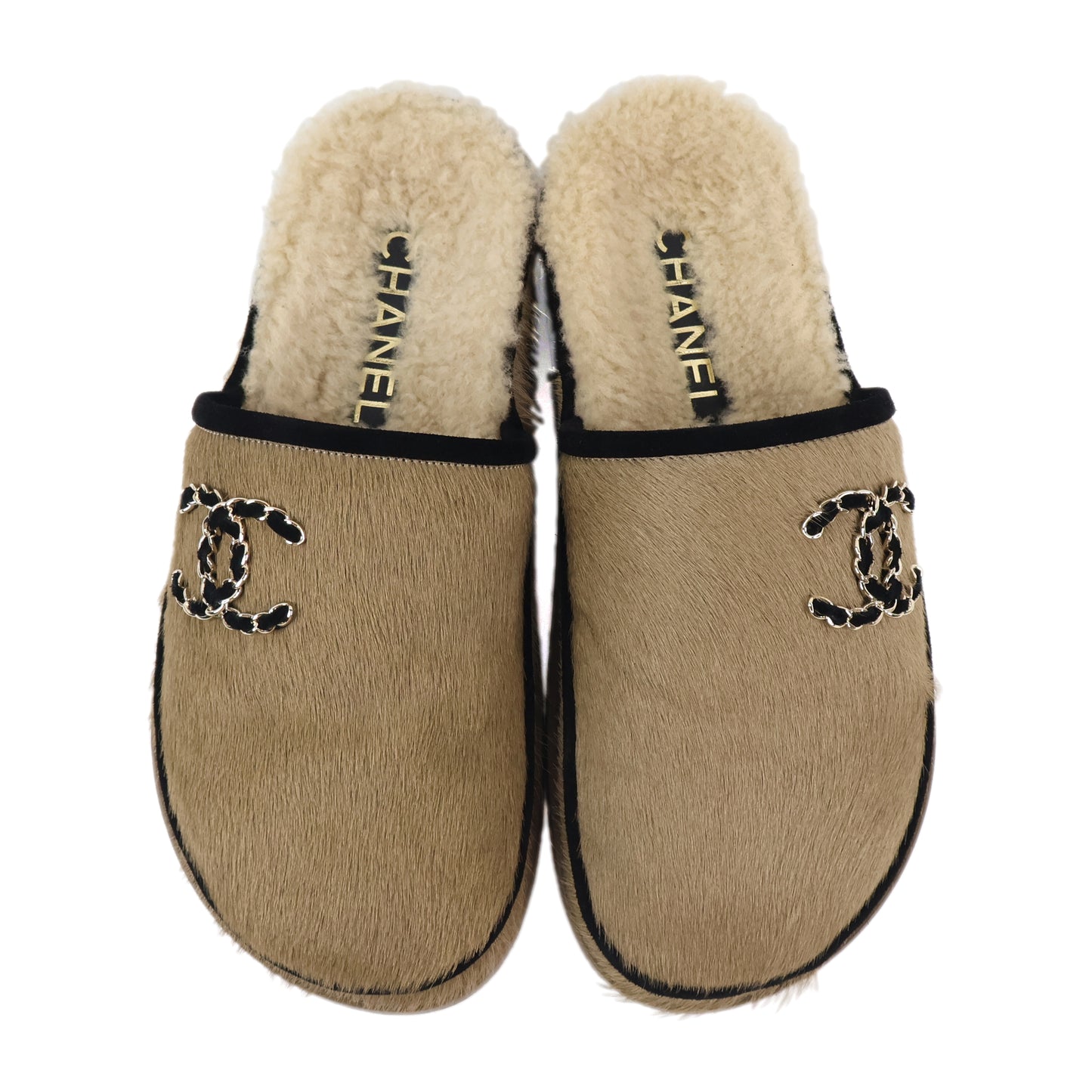 Chanel Sandals Mule Fur