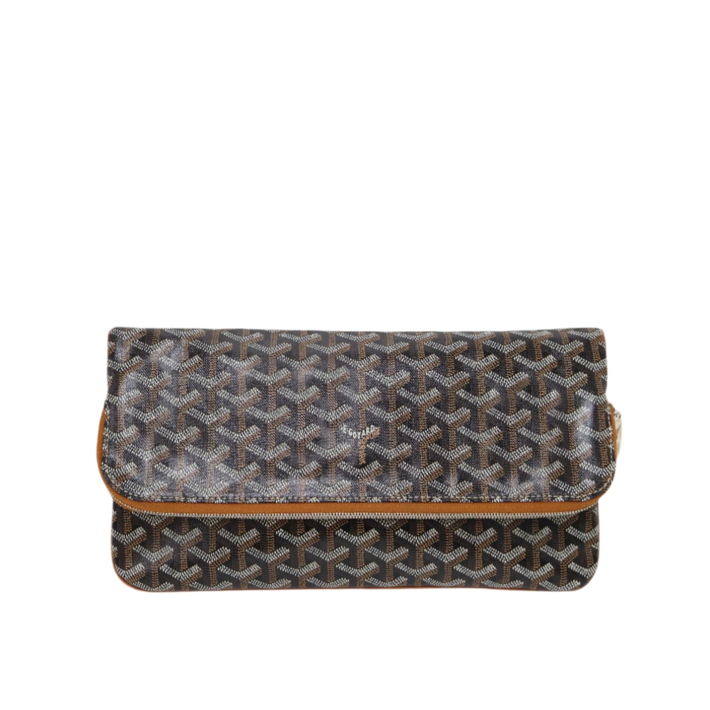 Goyard Sainte Marie Clutch Black Tan