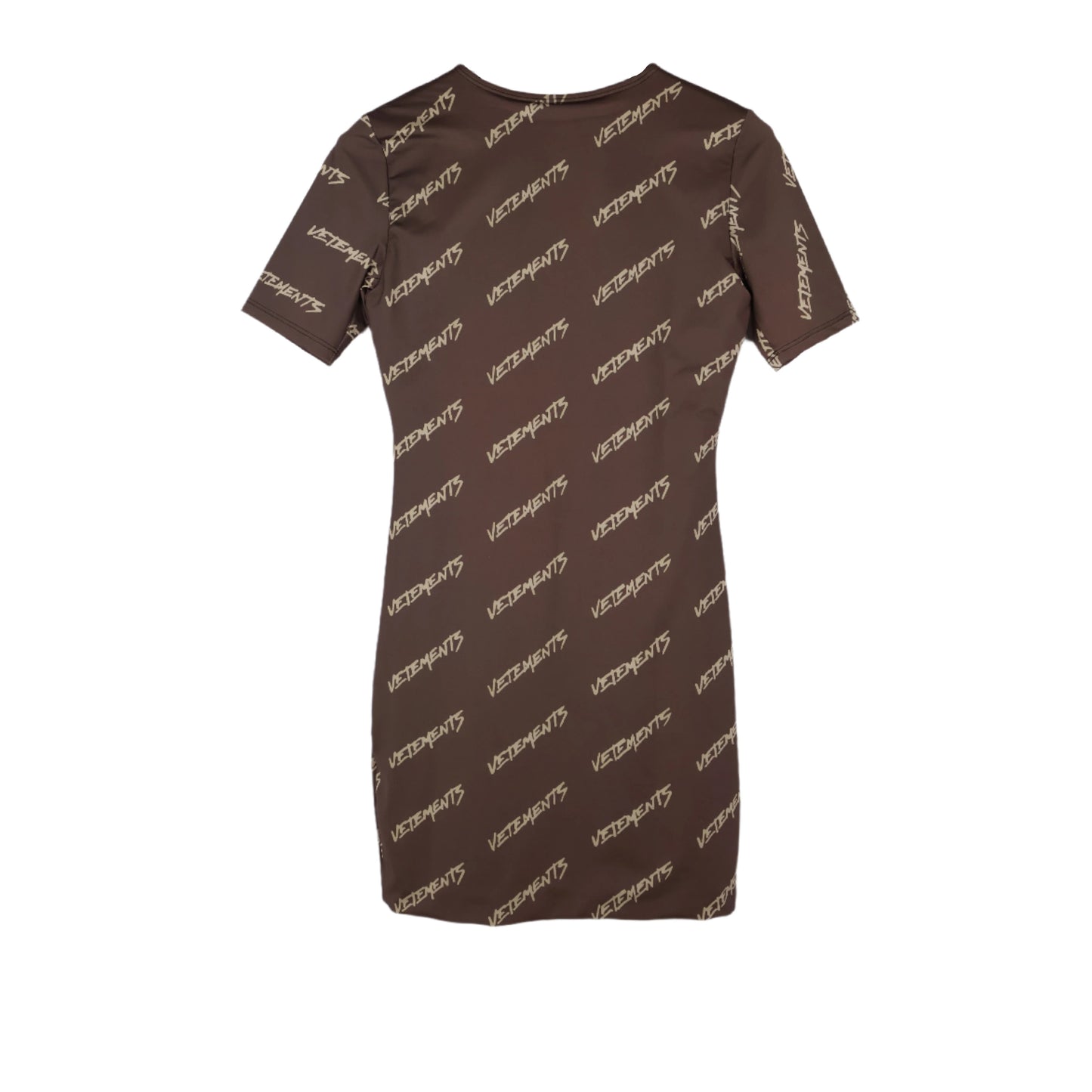 Vetments Dress Brown Print Logo