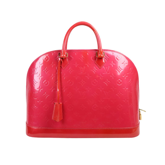 Louis Vuitton Alma GM Monogram Vernis Rose Pop