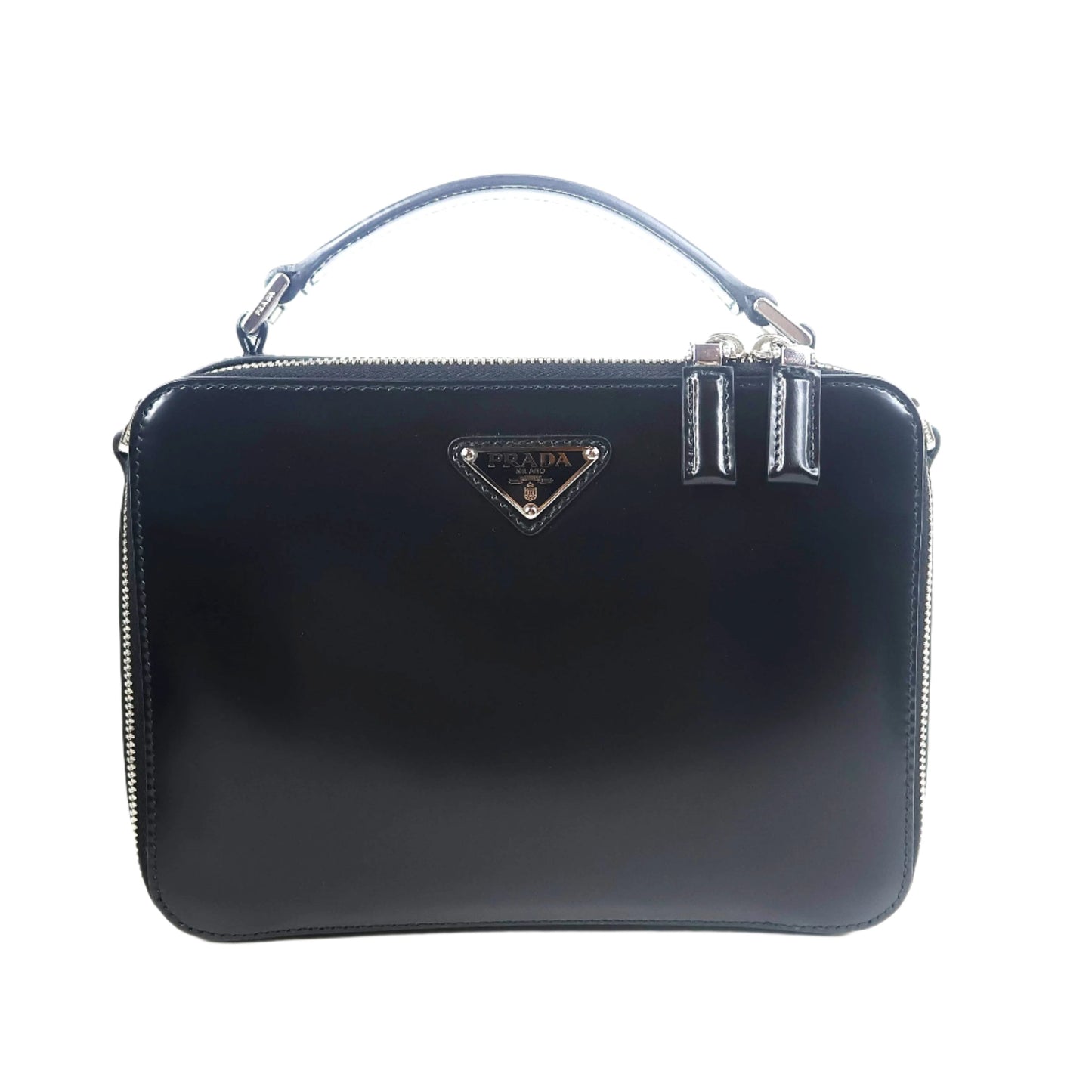 Prada Medium Brique Brushed Leather Bag