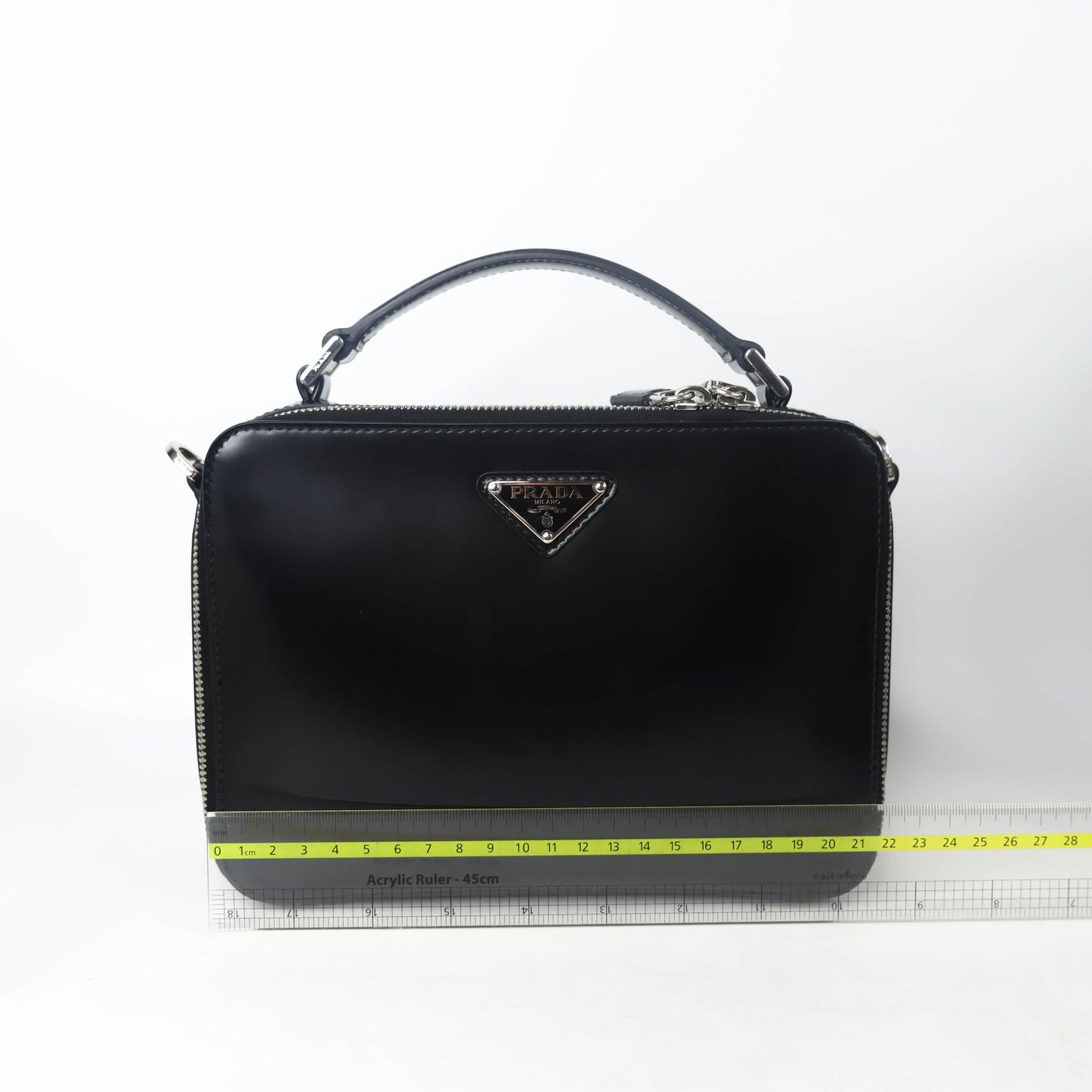 Prada Medium Brique Brushed Leather Bag