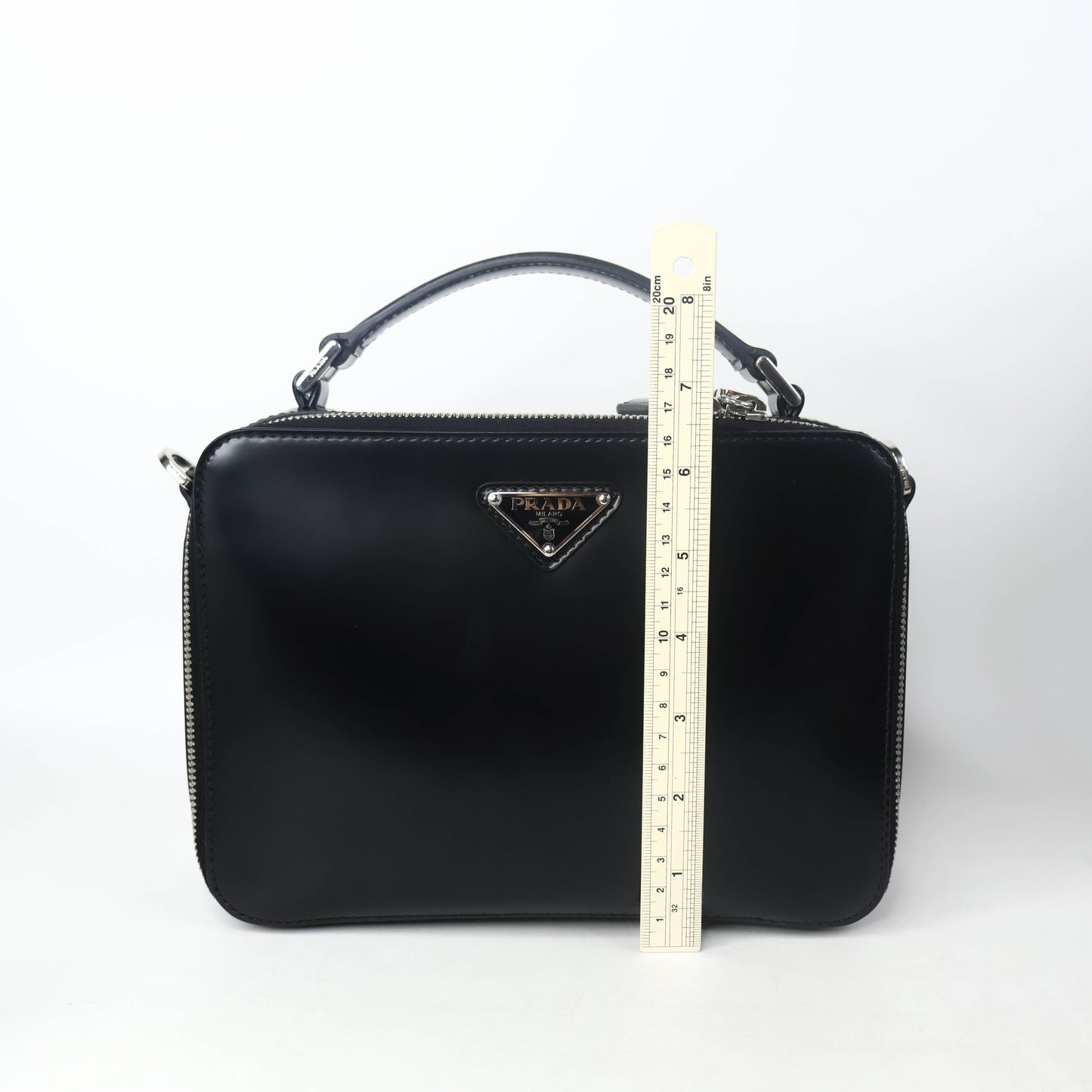 Prada Medium Brique Brushed Leather Bag