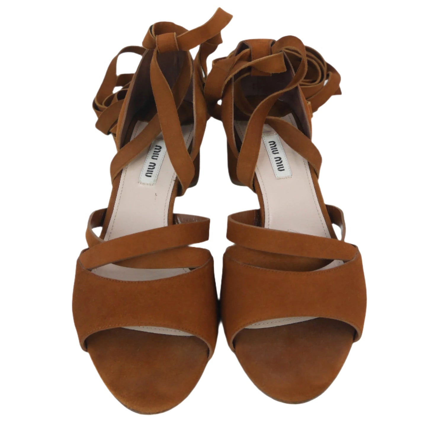 Miu Miu Sandals Brown Suede 38