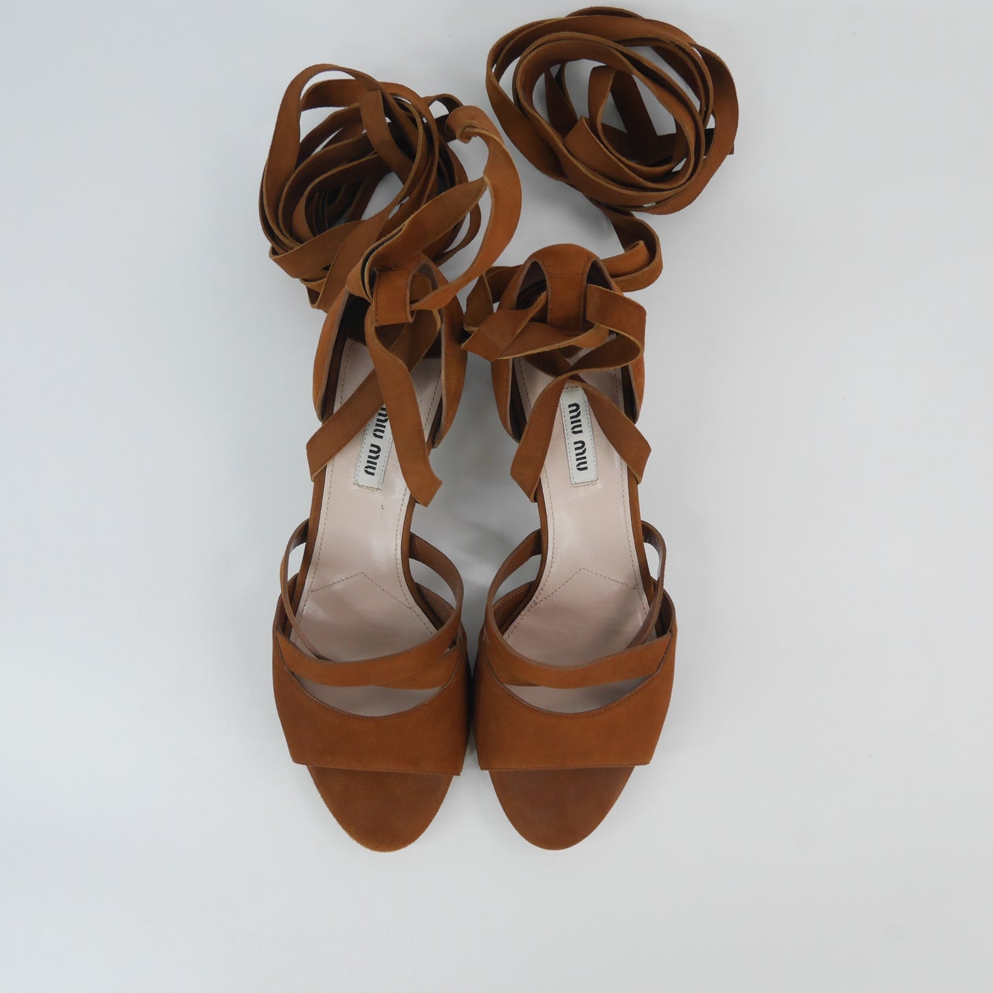 Miu Miu Sandals Brown Suede 38