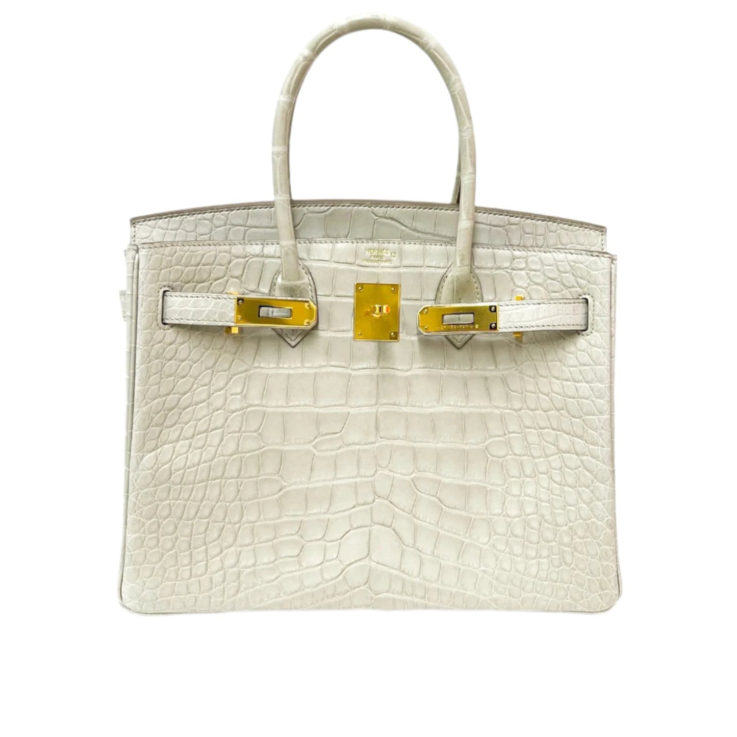 Hermes Birkin 30 Croc Beton GHW