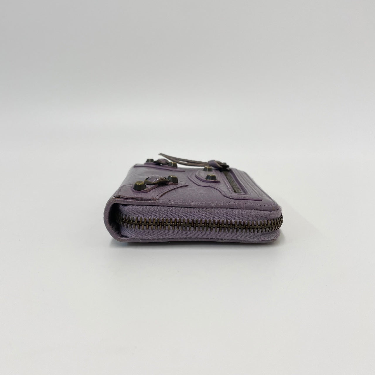 Balenciaga Zippy Short Wallet Purple