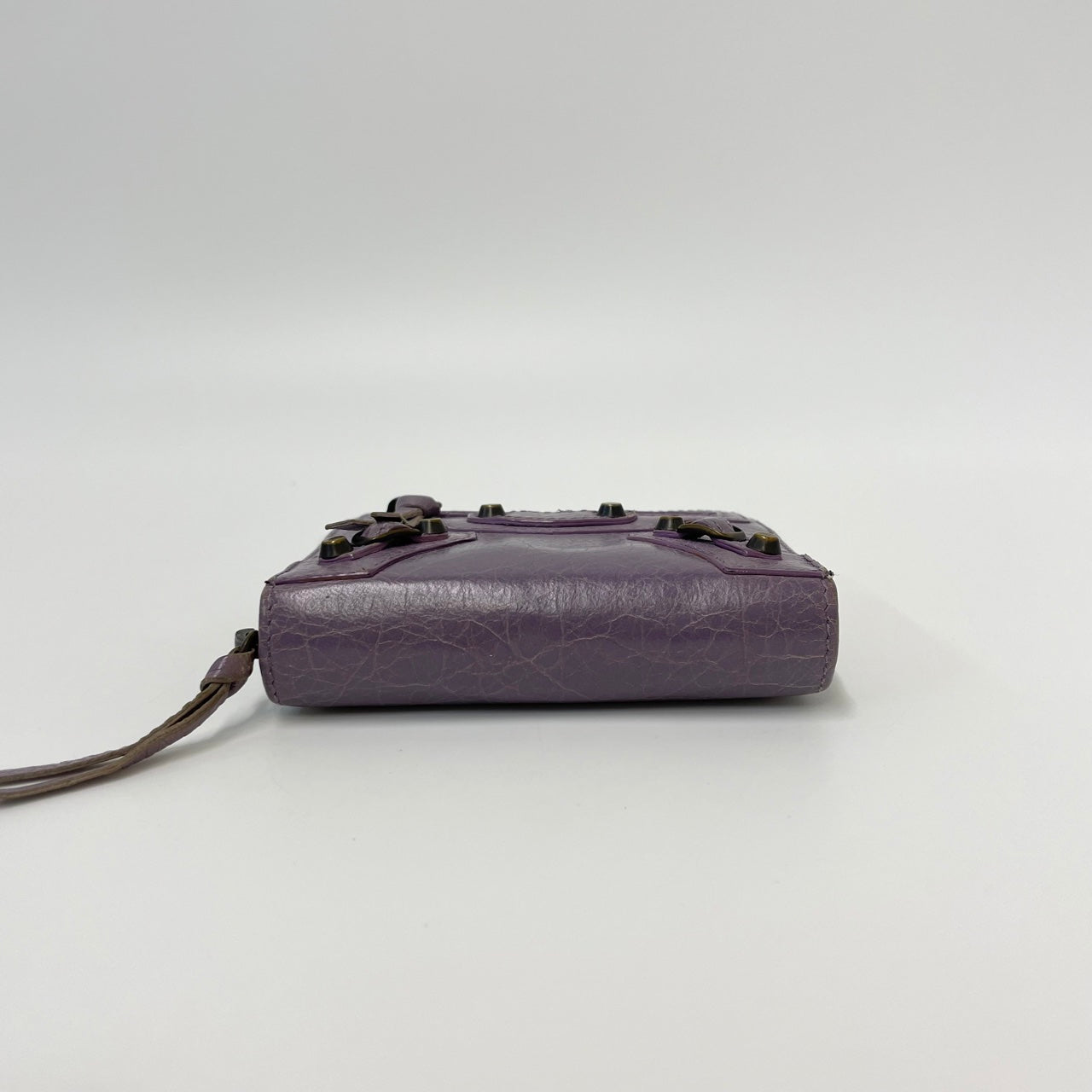 Balenciaga Zippy Short Wallet Purple