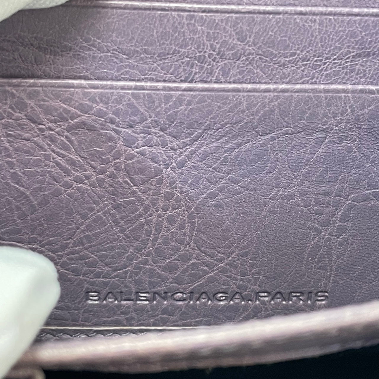 Balenciaga Zippy Short Wallet Purple