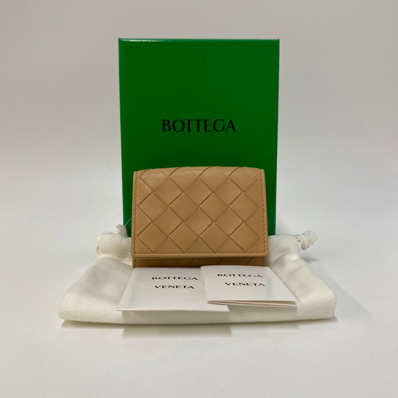 Bottega Short Wallet Caramel