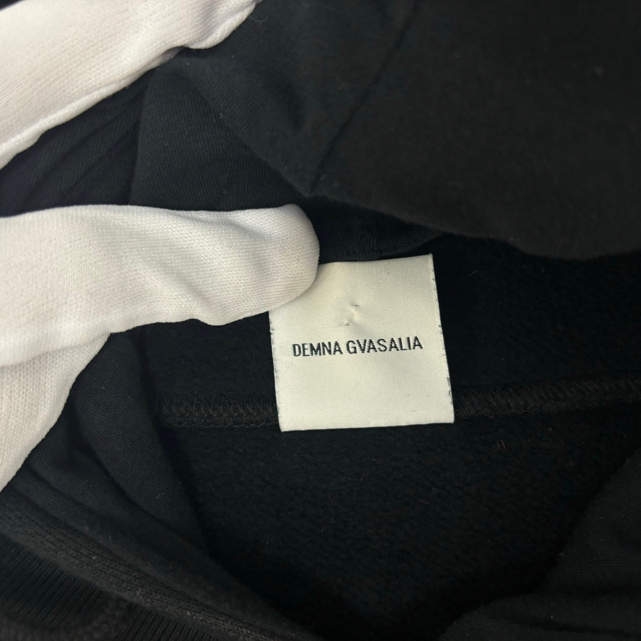 Demna Gvasalia Hoodie Dress Black